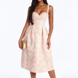 Fashion Nova Enchanted Floral Midi Dress